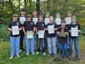 11 Kinder beim Kreisplakettenschießen in Obenstrohe